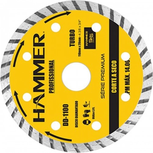 Disco Diamantado Hammer Turbo 110Mm Seco Gydd1100