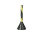 Pedestal Pvc 90Cm Plastcor Preto/Amarelo  - Kit C/4 