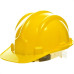 Capacete Com Carneira Plastcor Plastico Amarelo 