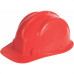 Capacete Com Carneira Plastcor Plastico Vermelho 