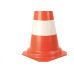 Cone Rigido Plastcor Plastico Laranja/Branco 75Cm 