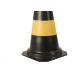 Cone Rigido Plastcor Plastico Preto/Amarelo 50Cm 700.01304