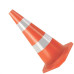 Cone Flexivel Plastcor Plastico Refletivo Laranja 50Cm 