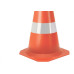 Cone Flexivel Plastcor Plastico Refletivo Laranja 50Cm 