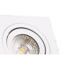 Spot Led Galaxy Quadrado 05W 3000K Direcionavel 1810