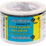 Fita Dupla Face Adelbras Acrilica Transparente 18X 30M  - Kit C/4 