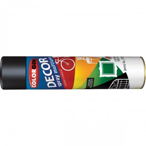 Tinta Spray Colorgin Decor Azul Metalico 360Ml 8601