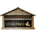Caixa Carta Real Aluminio''Casinha''N08 Ouro Grande 21