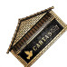Caixa Carta Real Aluminio''Casinha''N08 Ouro Grande 21