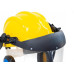 Capacete Com Abafador+Viseira Plastcor Amarelo 