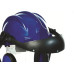 Capacete Com Abafador+Viseira Plastcor Azul 