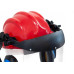 Capacete Com Abafador+Viseira Plastcor Vermelho 