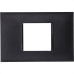 Placa Pial Plus+ Preta 4X2 (2Modulo Horizontal) 618502Pt