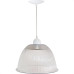 Luminaria Prismatica Bezelux 12'' Com Pendente Branco E27 Bz12Br