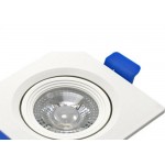 Spot Led Jng Quadrado Branco 03W 6500K Embutir 55308