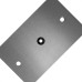 Placa Piso Aluminio 4X2 Com Furo Pa42F