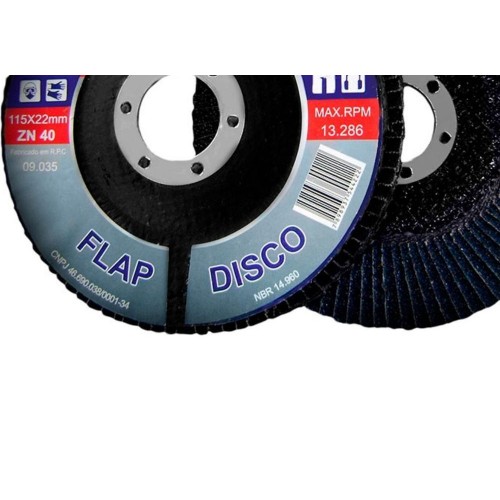 Disco Flap Disflex 4.1/2X 40 Zirconia 09.053 - Kit C/10 