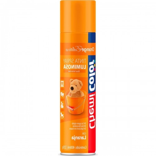 Tinta Spray Chemicolor Luminescente Laranja 400Ml 