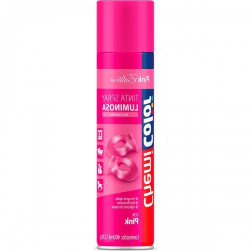 Tinta Spray Chemicolor Luminescente Rosa Pink 400Ml 