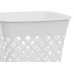 Cesto Papeleiro Plastico Shangri-La Quadrado Branco 24X24Cm 