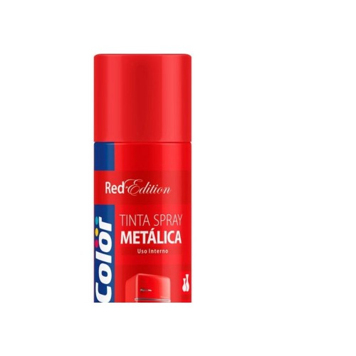 Tinta Spray Chemicolor Metalico Vermelho 400Ml 