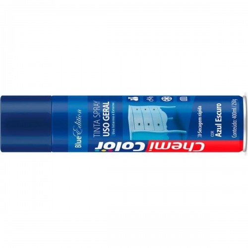 Tinta Spray Chemicolor Azul Escuro 400Ml 