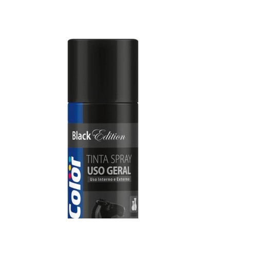 Tinta Spray Chemicolor Preto Fosco 400Ml 