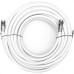 Fio Coaxial Rg 06 Com Conector Branco 67 100pcs 05M 3212