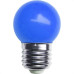 Lampada Led Bolinha Galaxy E27 1.5Wx220V Azul 1216 - Kit C/10 