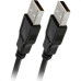 Cabo Usb 2.0 - Usb A Macho + Usb A Macho 2.0 - 1.80M - Preto 018-3276