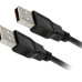 Cabo Usb 2.0 - Usb A Macho + Usb A Macho 2.0 - 1.80M - Preto 018-3276