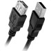 Cabo Usb 2.0 - Usb A Macho + Usb A Femea 2.0 - 1.80M - Preto 018-3277