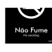 Placa Sinalizacao Poliestireno 15X18 ''Proibido Fumar'' Blk01