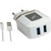 Carregador Flexgold Com Pino Adaptador Com Cabo Iphone 2.1A Kit Xc-Ur8