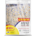 Cortina Para Box Perfetto Estampada Transparente 1,38 X 2,00M  0377