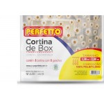 Cortina Para Box Perfetto Estampada Transparente 1,38 X 2,00M  0377