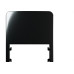 Placa Para Condulete Margirius Sleek 3/4 Preta (1Modulo Horizontal) Com Suporte 21880