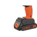 Furadeira/Parafusadeira Black & Decker 3/8'' Impacto 20V Bateria 2 Velocidades Bcd704C1-Br