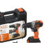 Furadeira/Parafusadeira Black & Decker 3/8''20V Bateria Com 80 Acessorios Bcd704C1Ka-Br