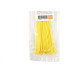 Abracadeira Nylon Perkon Amarela 25X200 50 Pecas 1362
