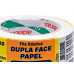 Fita Dupla Face Adelbras De Papel Branca 12 X 30M Flowpack  - Kit C/6 