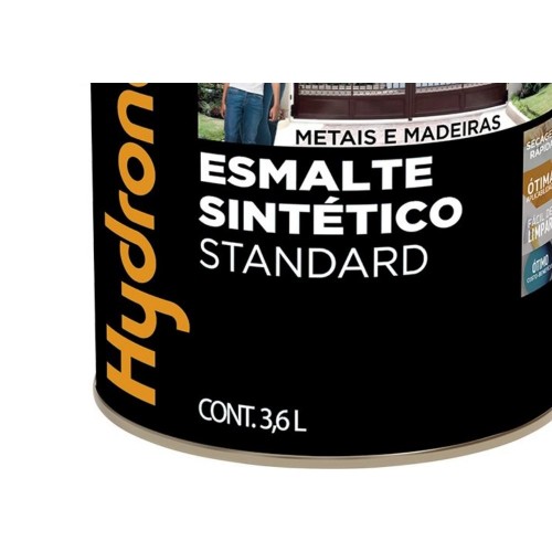 Tinta Esmalte Hydronorth Standard Brilhante Para Metais E Madeiras 3,6L Branco Gelo 