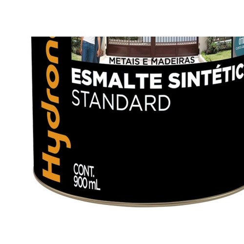 Tinta Esmalte Hydronorth Standard Brilhante Para Metais E Madeiras 900Ml Vermelho Chassis 