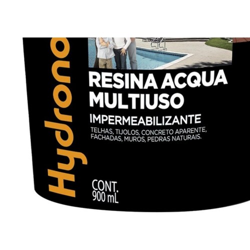 Resina Multiuso Hydronorth Acqua Color Brilhante 900Ml Branco Pote 