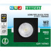 Spot Led Taschibra Alltop Embutir Quadrado Preto 5W 6500K 