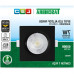 Spot Led Taschibra Alltop Embutir Quadrado Preto Par20 7W 6500K