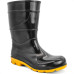 Bota Cartom 210Sa Preta Solado Amarelo Cano Medio 3536 Par 003148