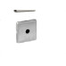 Fechadura Lafonte 456 Wc Roseta Inox Polido Quadrada 40Mm -0