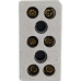 Cartela Conector Porcelana Brasfort 3 Polos 06Mm Com 1 Peca 9087
