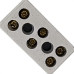 Cartela Conector Porcelana Brasfort 3 Polos 06Mm Com 1 Peca 9087